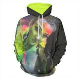 All-Over Print Unisex Hoodie (DTG)  | 320GSM Cotton - Graffitti Girl_H