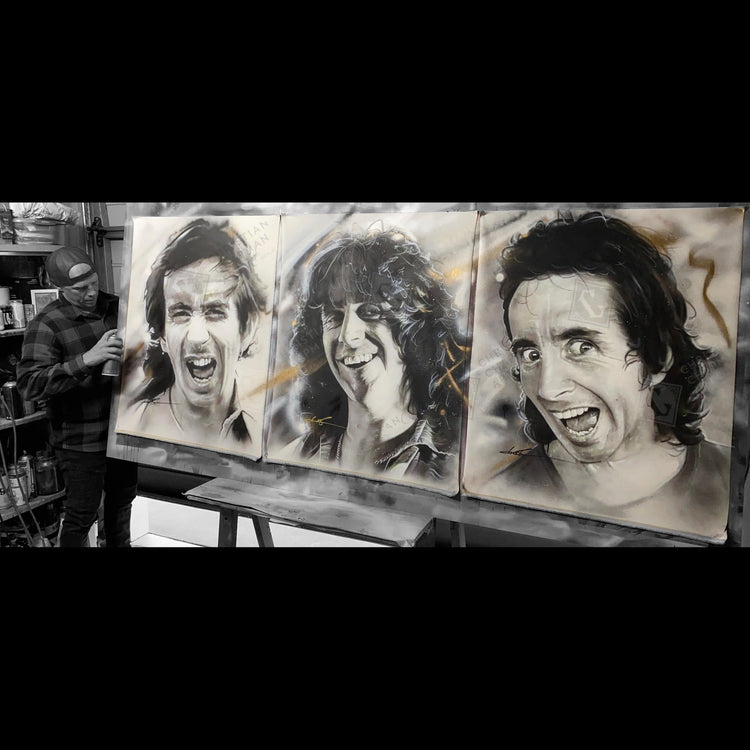 'AC/DC Bon Scott Triptych'