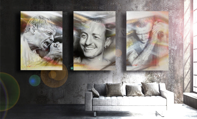 'Chester's Legacy: Triptych Tribute'