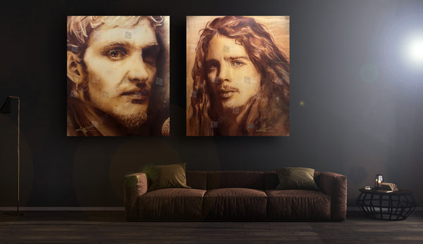 'Chris Cornell and Layne Staley Diptych Tribute'