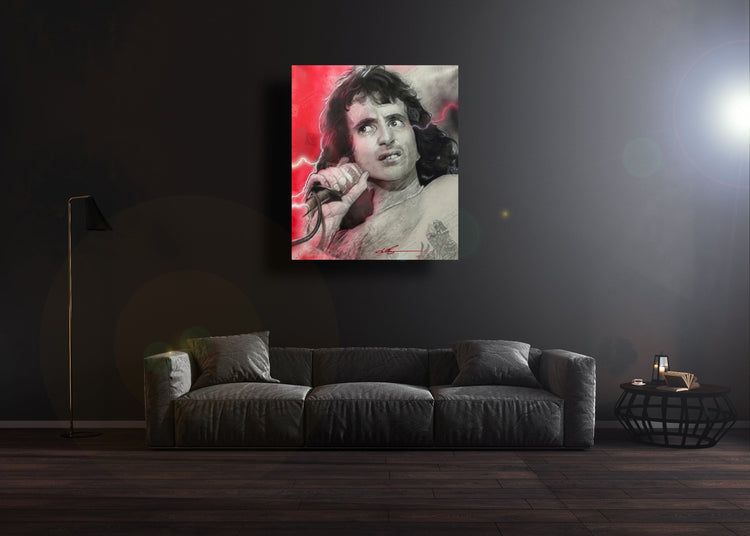 'Bon Scott & Angus Young Diptych'