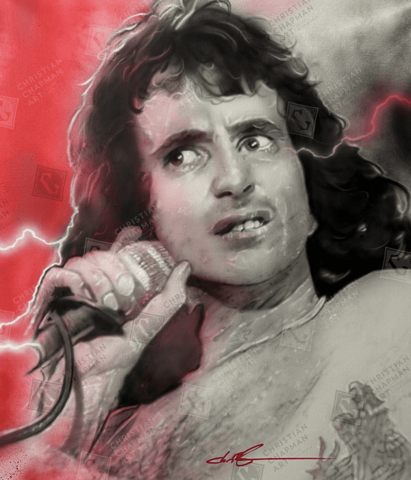 'Bon Scott & Angus Young Diptych'