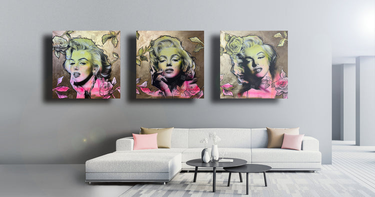 'Golden Monroe Triptych'