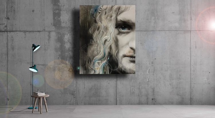 'Layne in Sepia & Turquoise'