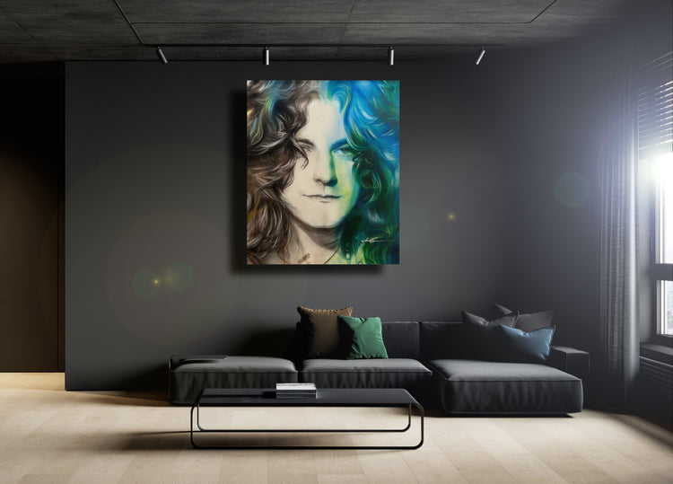 'Plant in Emerald Aura'