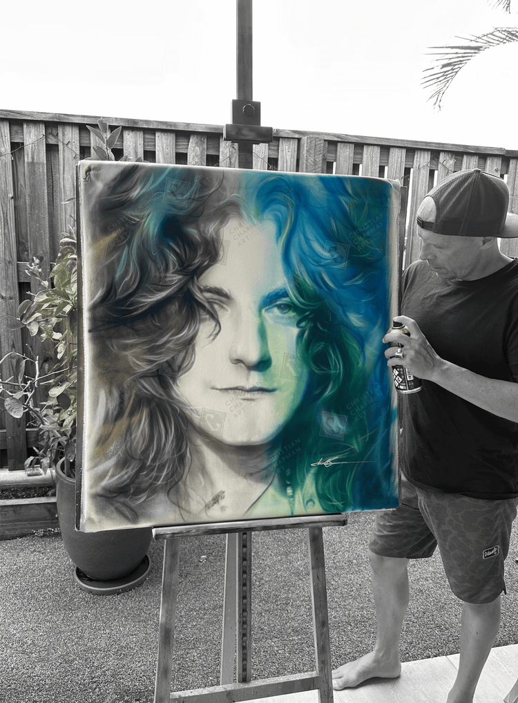 'Plant in Emerald Aura'