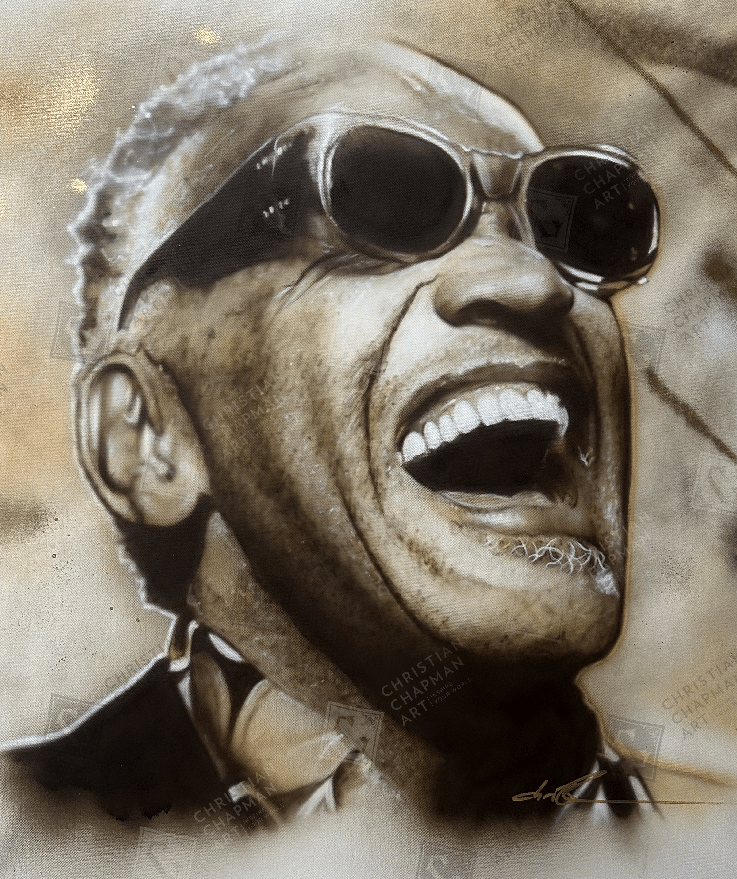 'Ray Charles' | Christian Chapman Art