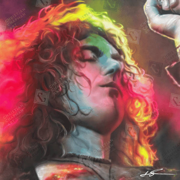 アート・デザイン・音楽 THE  / Robert Darch Robert Plant in Psychedelia' | Christian Chapman Art