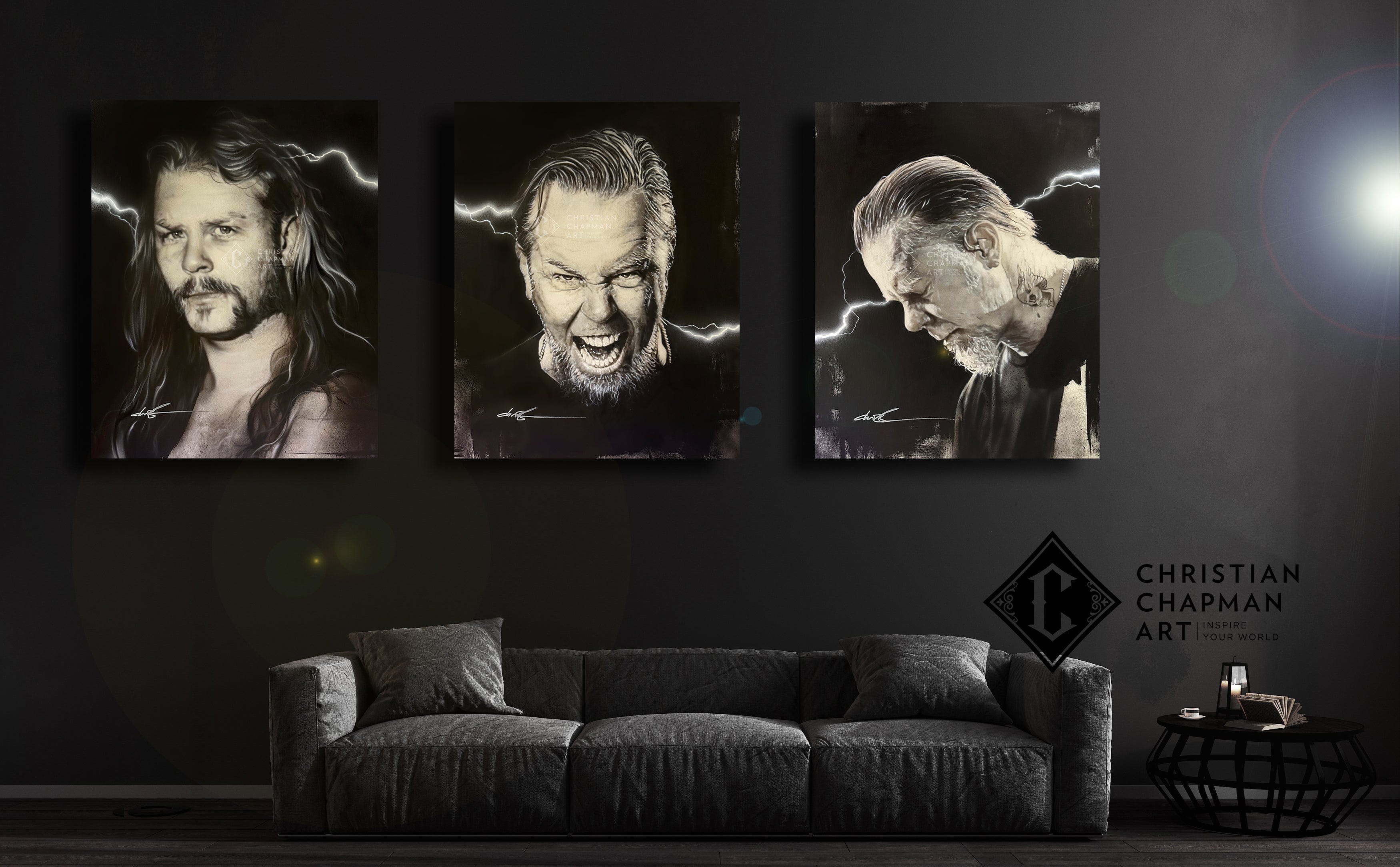 ''Triptych of Hetfield # 1 ''