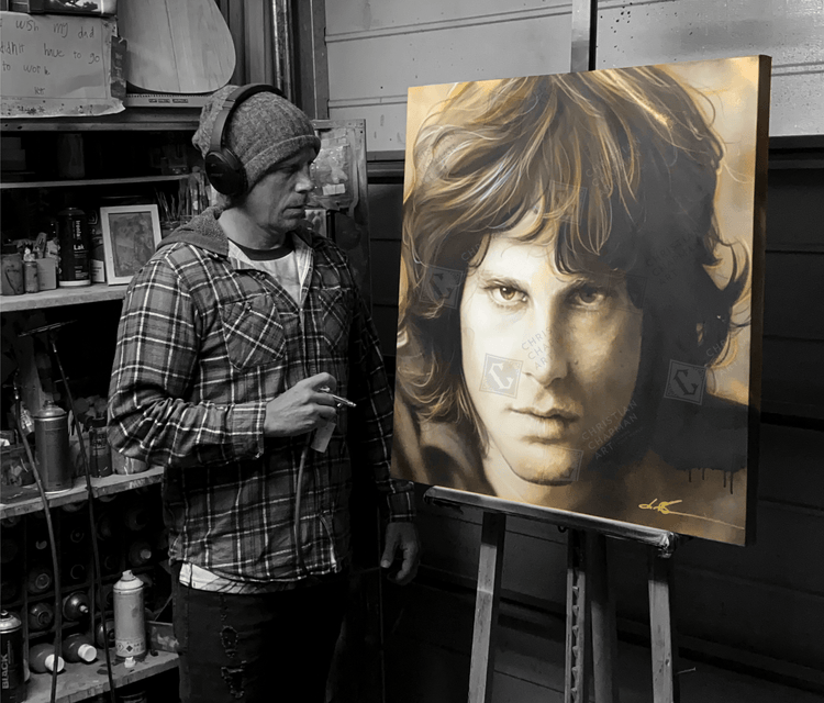 'The Lizard King in Sepia'