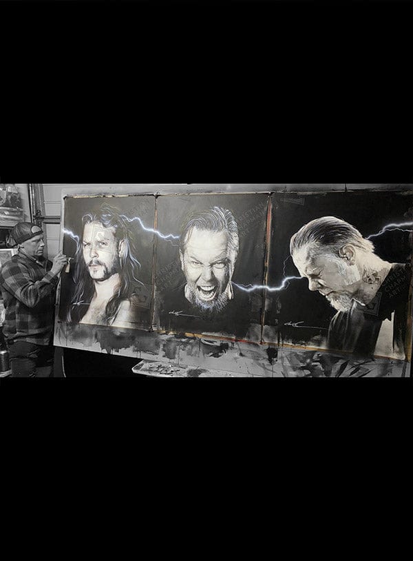 'Metallica's Icon: Hetfield Triptych'