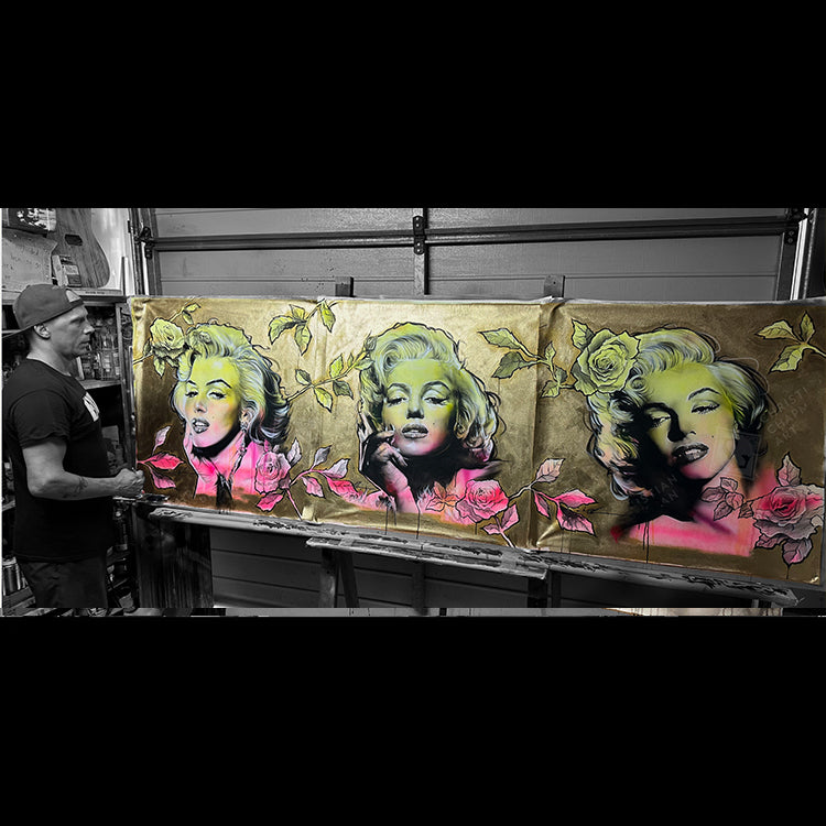 'Golden Monroe Triptych'