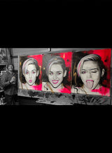 'Iconic Miley Cyrus Triptych'